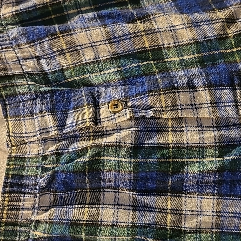 Boxers M Blue Green White Yellow Plaid Vintage - Picture 4 of 6